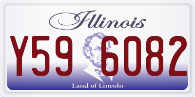 IL license plate Y596082