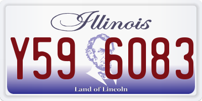 IL license plate Y596083