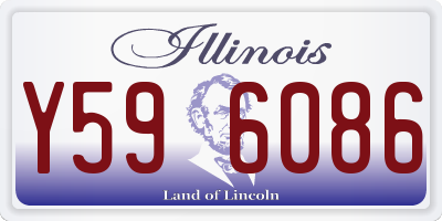 IL license plate Y596086