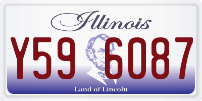 IL license plate Y596087