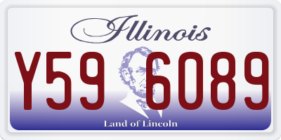 IL license plate Y596089
