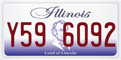IL license plate Y596092