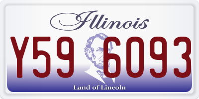 IL license plate Y596093