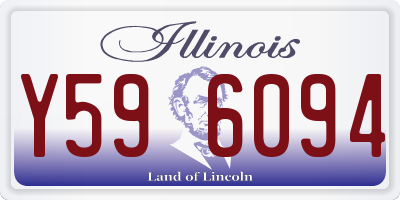 IL license plate Y596094