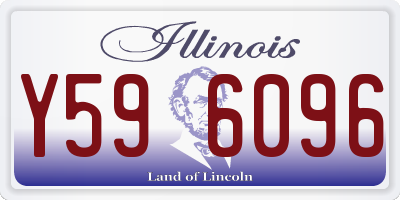 IL license plate Y596096