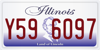 IL license plate Y596097
