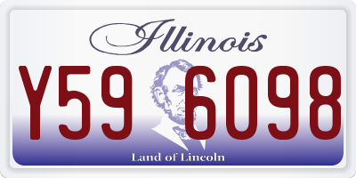 IL license plate Y596098