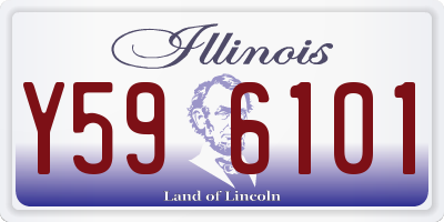 IL license plate Y596101