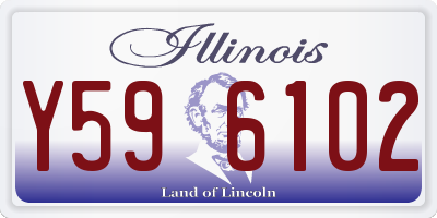 IL license plate Y596102