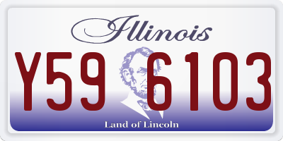 IL license plate Y596103