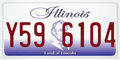 IL license plate Y596104