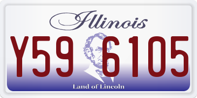IL license plate Y596105