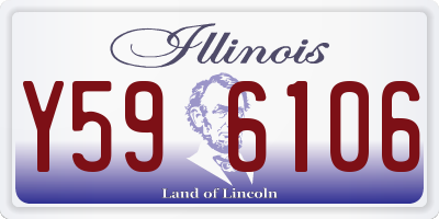 IL license plate Y596106