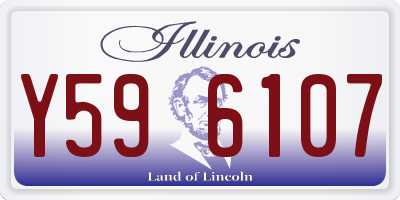IL license plate Y596107