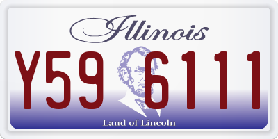 IL license plate Y596111