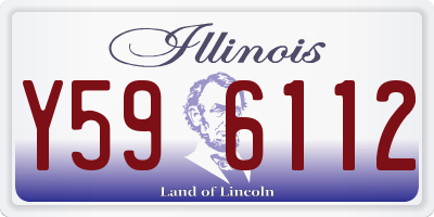 IL license plate Y596112