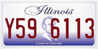 IL license plate Y596113