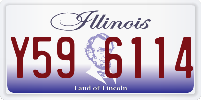 IL license plate Y596114