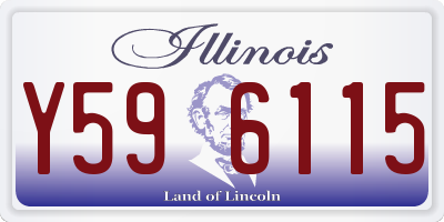 IL license plate Y596115
