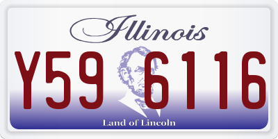 IL license plate Y596116