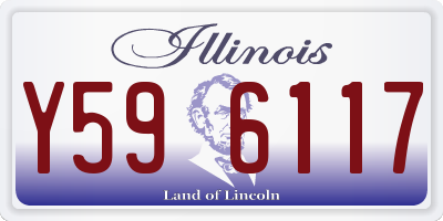 IL license plate Y596117