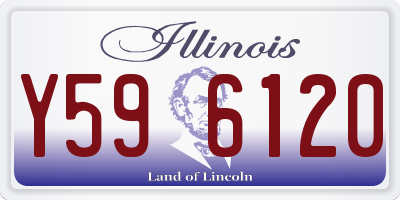 IL license plate Y596120