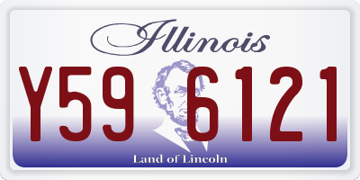 IL license plate Y596121