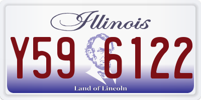 IL license plate Y596122