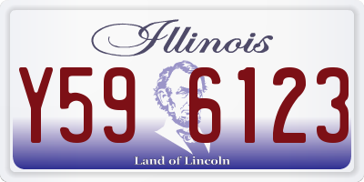 IL license plate Y596123