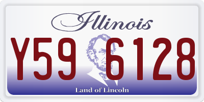 IL license plate Y596128