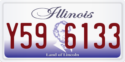 IL license plate Y596133