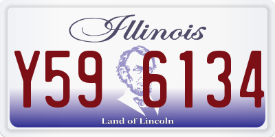 IL license plate Y596134