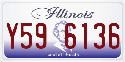 IL license plate Y596136