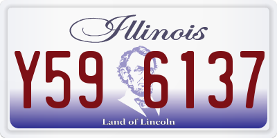 IL license plate Y596137