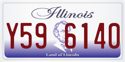 IL license plate Y596140