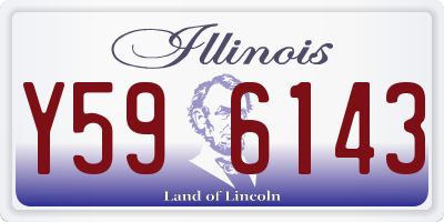 IL license plate Y596143