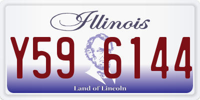 IL license plate Y596144