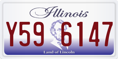 IL license plate Y596147