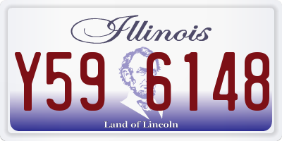 IL license plate Y596148