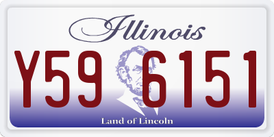 IL license plate Y596151