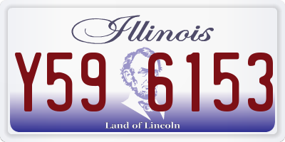 IL license plate Y596153