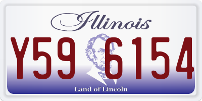 IL license plate Y596154