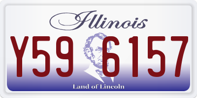 IL license plate Y596157