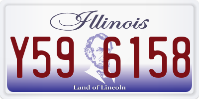 IL license plate Y596158