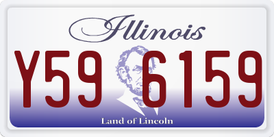 IL license plate Y596159