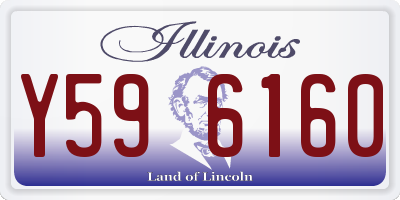 IL license plate Y596160