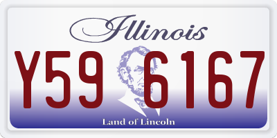 IL license plate Y596167