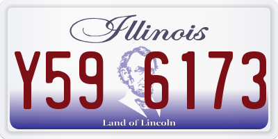 IL license plate Y596173