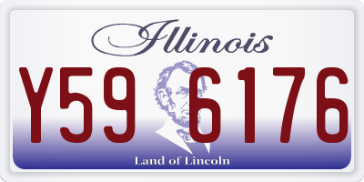 IL license plate Y596176