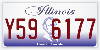 IL license plate Y596177